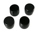 ハイロジック パイプ脚キャップ 内径32mm 高さ37mm 黒 1パック(4個入) A-107(4)