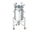日東金属工業 ジャケット型ヘルールオープン加圧容器 脚付 加圧ユニット 50L 1個 PCN-F-J-L-50-UT