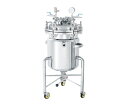 日東金属工業 ジャケット型フランジオープン加圧容器 脚付 加圧ユニット 150L 1個 PCN-O-J-L-150-UT