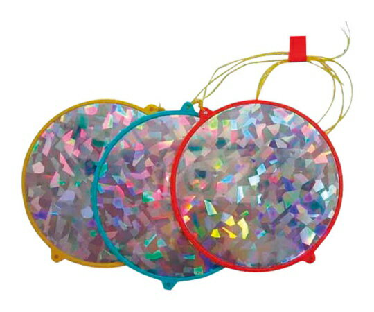 コンパル 動物忌避用 ピカピカ防鳥(3色組)9.5cm 1個