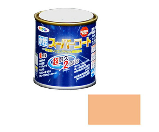 アサヒペン 水性スーパーコート 1/12L (ティントローズ) 1個