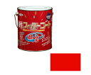 アサヒペン 油性スーパーコート 1.6L (赤) 1個