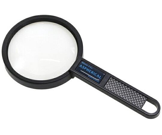 クリアー光学 手持ち高倍率ルーペ 拡大鏡 非球面レンズ 3.5倍 90mm 1個 RQ-90