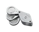 クリアー光学 鑑定ルーペ 高倍率 3倍/4倍/5倍 20mm 1個 I-C345N