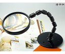 クリアー光学 スタンド台付ルーペ 2倍 100mm 小玉4倍 1個 CF-501