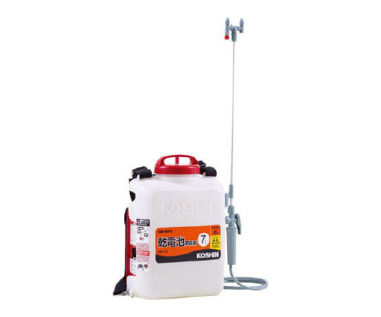 工進 背負い式乾電池噴霧器　消毒名人　7L 1台 DK-7D