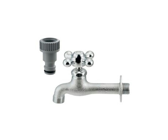 カクダイ ガーデン用胴長横水栓 1個 702-026-13