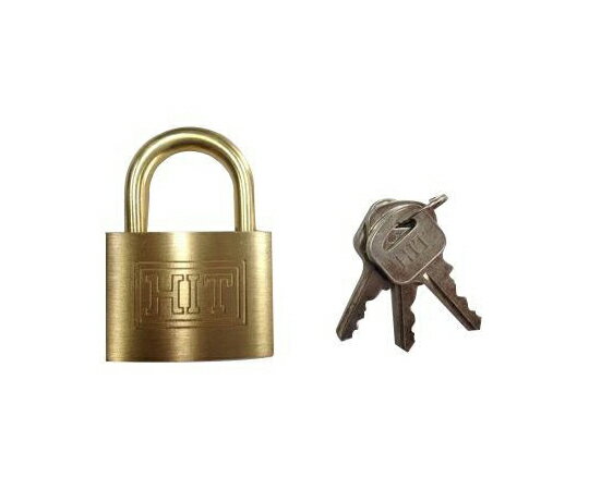ヒット HIT　シリンダー南京錠　50mm 1パック 1-007