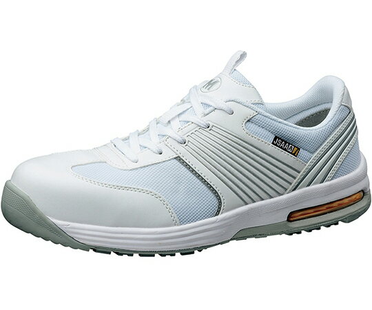 ミドリ安全 JSAA　A種認定　先芯入りスニーカー　エアHG　静電　ホワイト　28.0cm 1足 ISA-801S-W-28.0