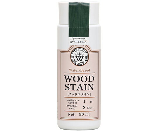 和信ペイント Wood　Atelier　ウッドステイン　WS-22　スプルースグリーン　90mL 1個 #800622