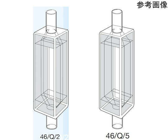 Starna Scientific インラインフロー石英セル（二面透過）　光路長：2mm　0.740mL 1個 46/Q/2