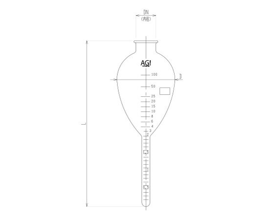 旭製作所 沈殿管　100mL 1個 4712-100