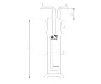 旭製作所 ガス吸収瓶　Φ34　粗目 1個 4228-80