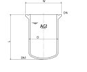 旭製作所 反応容器(弁座無) 3000mL 1個 3955-3000