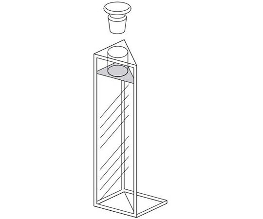 東ソー 三角セル（全面透明）　1.750mL　合成石英 1個