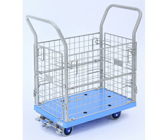 金沢車輌 小型静音樹脂網台車　フットブレーキ付　完成品 1台 NP-107GS+FB(4)