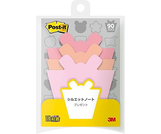 スリーエム ポストイット シルエットノート 強粘着 プレゼント 1パック(3冊入) SSS-PR