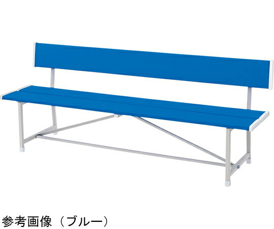 モリマーキンキ 樹脂背付ベンチ　グリーン　W1805×D480×H700(SH390）mm 1台 RA-1800N