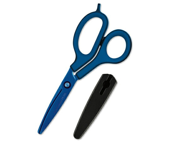 【PLUS】 はさみ フィットカットカーブ チタンコート チタンブルー SC-175AT(34526)