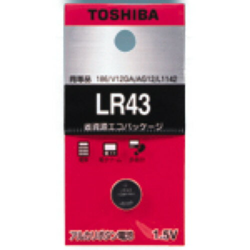 ボタン電池　LR43EC　【アズワン】