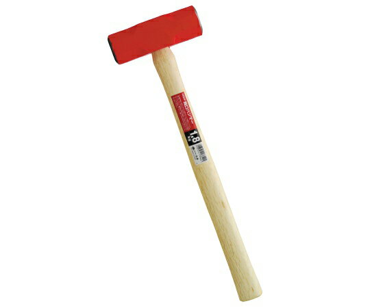 高儀 M＆M　木柄長柄両口ハンマー　（赤）　4P　1.8kg 1個 1032206