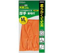ダンロップホームプロダクツ ワークハンズN-111 天然ゴム厚手 裏毛付 MLオレンジ 120双入 1ケース(120双入) N-111