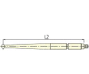 ミツトヨ ルビー測定子　TI-123HR用 1個 21CZA211