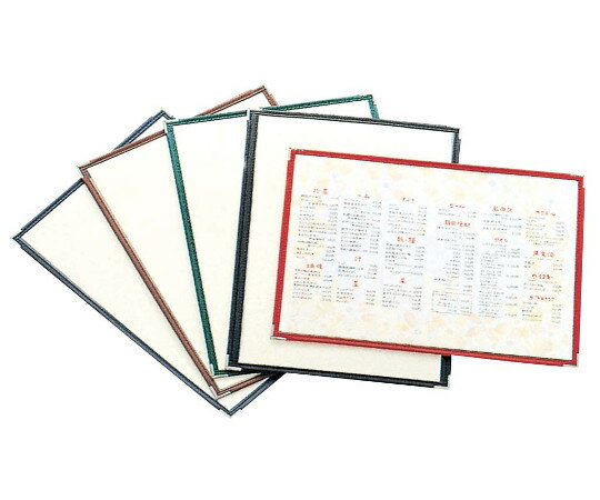 えいむ えいむ　クリアテーピング　メニューブック　合皮　LTA-42　茶 1個 8132840