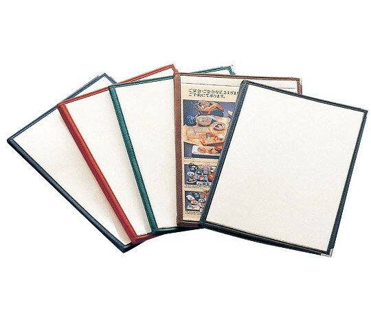 えいむ えいむ　クリアテーピング　メニューブック　合皮　LTA-48　茶 1個 8132870