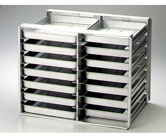 中尾アルミ製作所 パンラック収納バット　中　（餃子バット金具無）　アルミ 1個 3166800