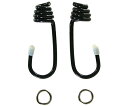 糸代製鋼 丸ゴム金具 黒 6mm 2個入 1パック(2個入)