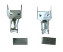 糸代製鋼 平ゴム金具 黒 押金具17mm 2個入 1パック(2個入)