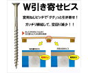 若井産業 W引き寄せビス 8.2mm×50mm 325個入 1セット(325個入) WH00050