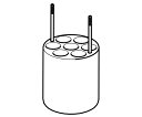 エッペンドルフ・ハイマック・テクノロジーズ アダプター 1×10mL Oak Ridge tubes FA-6x250用 1セット 5920 769.006