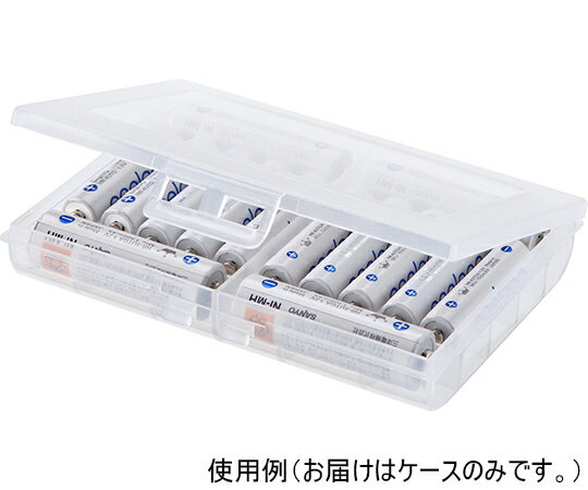 ●電池が起き上がる設計で取り出しやすい、単3・単4乾電池を組み合わせて収納できる電池ケース。●単3・単4乾電池の両方の収納に対応した電池ケースです。●充電式電池、未使用乾電池の保管に最適な大容量タイプです。●電池の端を押すと起き上がる設計なので、爪が長い方でも簡単に取り出せます。●軽くて割れにくいPP素材を使用しています。●収納数：単三形電池のみの場合・・・10本、単四形電池と単三形電池の場合・・・単四形電池10本、単三形電池4本●サイズ：W120×D21×H90mm●重量：約44g●材質：PP