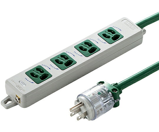 サンワサプライ 医用接地プラグ付き電源タップ 1個 TAP-HPM4-3G