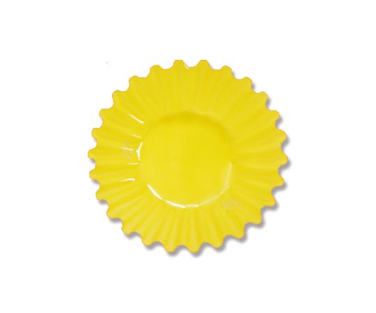 ナニワ紙工 フィルムケース　PETカップケース　5F　パステルイエロー　500枚 1パック(500枚入) 004736016