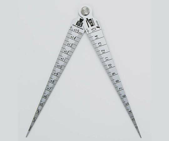 シンワ測定 テーパーゲージ　ダブル　1〜15mm　隙間・穴径・長さ測定目盛付 1個 62620