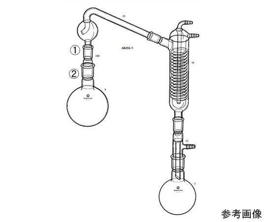 桐山製作所 キュルダールの減圧蒸留装置 1セット AB25G-1-2