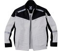 自重堂 空調服長袖ブルゾン シルバー×ブラック M 1枚 74100