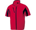 自重堂 空調服半袖ジャケット レッド M 1枚 87070