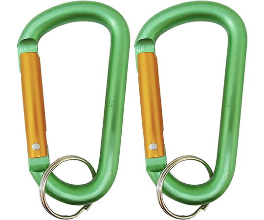 中林製作所 アルミカラビナ　8mm　2PC　緑 1個 MC-44