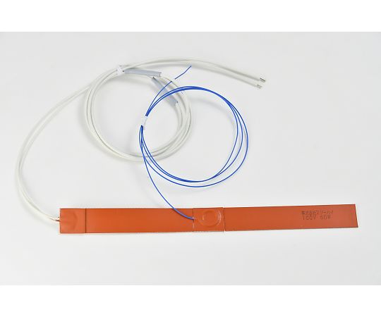 ThreeHigh シリコンラバーヒーター　【熱電対5m、リード線延長5m】　100V　60W　25mm×300mm 1枚 SR100-60-25-300-K5