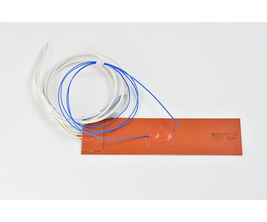 ThreeHigh シリコンラバーヒーター　【熱電対10m、リード線延長10m】　100V　80W　50mm×200mm 1枚 SR100-80-50-200-K10