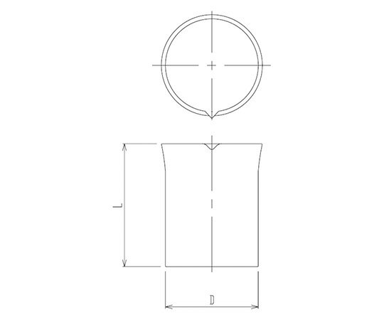 旭製作所 石英ビーカー　50mL 1個 1000-50