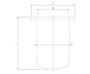 旭製作所 石英半円形セパラ反応容器 3000mL 1個 1230-3000