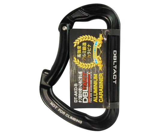 三共コーポレーション DT　アルミ鍛造カラビナ　ブラック#360424 1個 DT-AKD-B