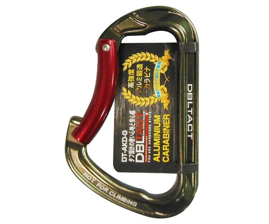 三共コーポレーション DT　アルミ鍛造カラビナ　ガンメタ#360425 1個 DT-AKD-G