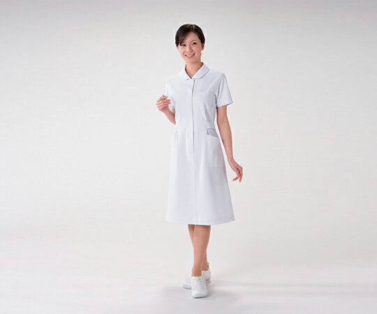 【ナビス】ナースウェアHO1917　半袖　白　S