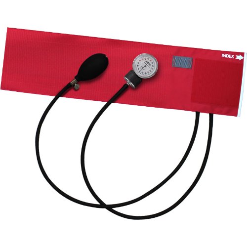 FOCAL（フォーカル）　アネロイド血圧計 FC-100V レッド　ナイロンカフ/ラテックスフリー/イージーリリースバルブ